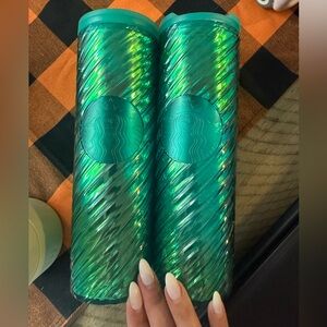 Starbucks Green Iridescent Tumbler